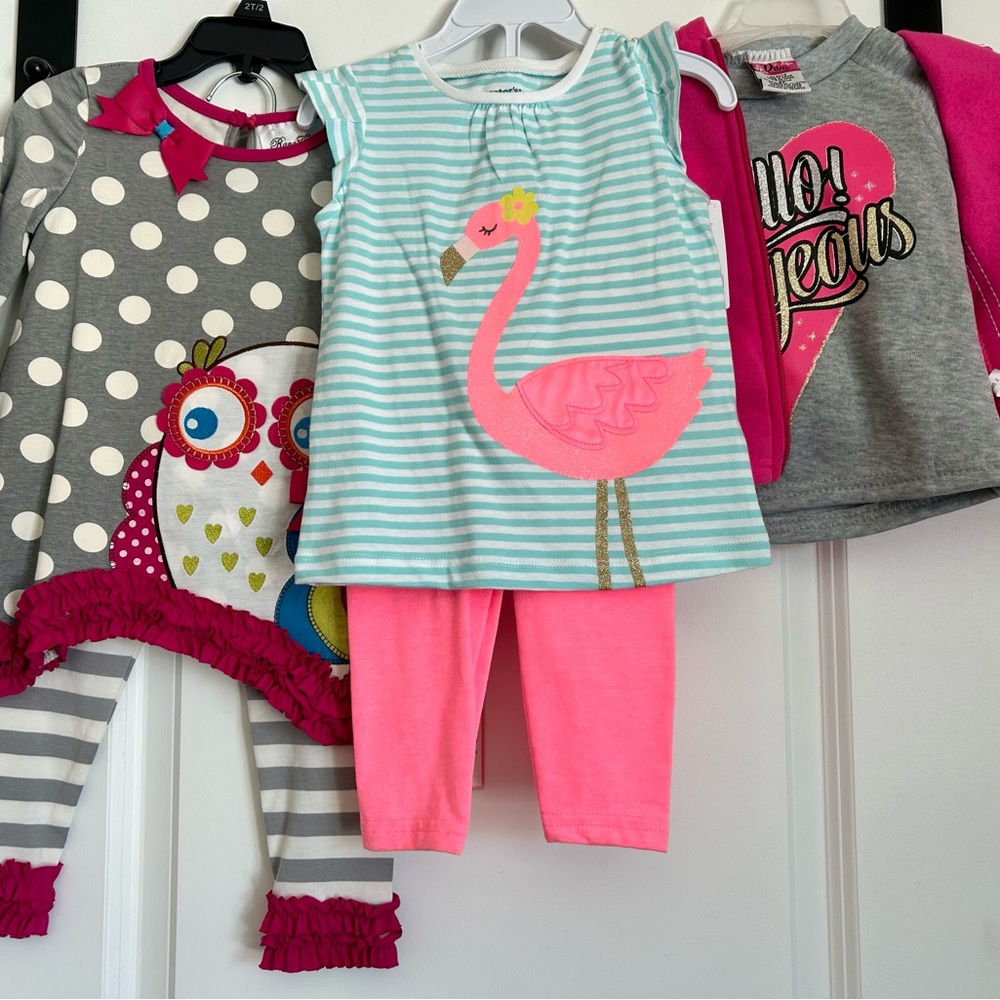 New with tags size 2T girls clothes lot.